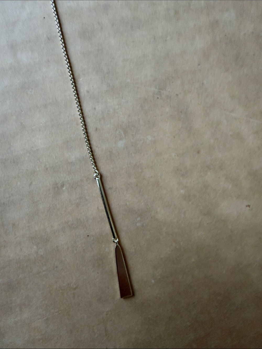 Kendra Scott Gold Y-Necklace with Ring and Bar Drops - Picture 5 of 7